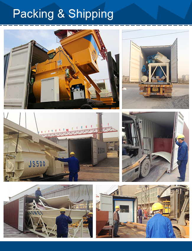 packing and shipping متحرك concrete batching plant